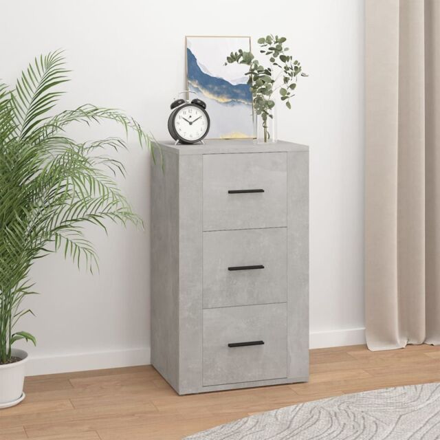 Berkfield Home Sideboard Concrete Grey 40x33x70 cm Engineered Wood - Size: 40 x 33 x 70 cm - image 1