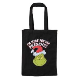 VFM e-Store Grinch Christmas Tote Bag Festive Gift in Black