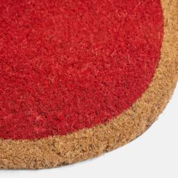 OHS Cherry Shaped Coir Doormat Spring Novelty Non Slip Door Rug - Size: 50 cm x 50 cm - thumbnail 5