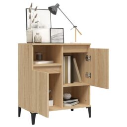 Berkfield Home Sideboard Sonoma Oak 60x35x70 cm Engineered Wood in Brown - Size: 60 x 35 x 70 cm - thumbnail 4