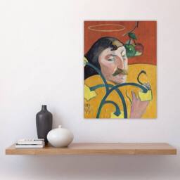 "Artery8 Self Portrait with Halo & Snake Gauguin Wall Art Poster Print - Size: W12"" x H16""" - thumbnail 4