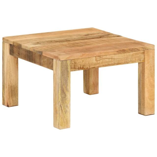 Berkfield Home Coffee Table 55x55x35 cm Solid Wood Mango in Brown - Size: 55 x 55 x 35 cm - image 1