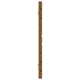 Berkfield Home Wall Headboard Honey Brown 206x3x63 cm Solid Wood Pine - Size: 206 x 3 x 63 cm - thumbnail 5