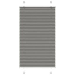 Berkfield Home Pleated Blind Anthracite 75x150 cm Fabric Width 74.4 cm Polyester in Black