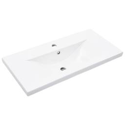 Berkfield Home Bathroom Sink Cabinet with Built-in Basin Concrete Grey - thumbnail 5