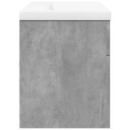 Berkfield Home Bathroom Sink Cabinet with Built-in Basin Concrete Grey - thumbnail 7