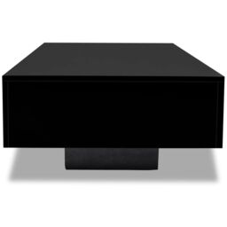 Berkfield Home Coffee Table High Gloss Black - thumbnail 3