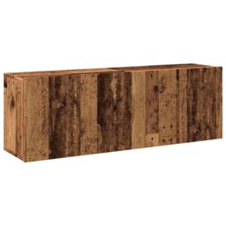 Berkfield Home TV Cabinets Wall-mounted 2 pcs Old Wood 60x30x41 cm in Brown - Size: 60 x 30 x 41 cm - thumbnail 2