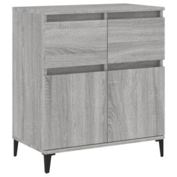 Berkfield Home Sideboard Grey Sonoma 60x35x70 cm Engineered Wood - Size: 60 x 35 x 70 cm - thumbnail 2