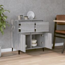 Berkfield Home Sideboard Grey Sonoma 60x35x70 cm Engineered Wood - Size: 60 x 35 x 70 cm - thumbnail 3