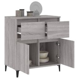 Berkfield Home Sideboard Grey Sonoma 60x35x70 cm Engineered Wood - Size: 60 x 35 x 70 cm - thumbnail 5