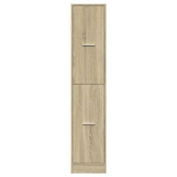 Berkfield Home Apothecary Cabinet Sonoma Oak 30x41x144.5 cm Engineered Wood in Brown - thumbnail 5