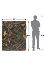 JQ Licensing James Piazza Hunter'S Camo Pattern Silky Touch Super Soft Throw Blanket 152 X 127 cm in White - thumbnail 5