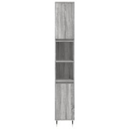 Berkfield Home Modern 3 Piece Bathroom Cabinet Set Grey Sonoma Engineered Wood - thumbnail 8