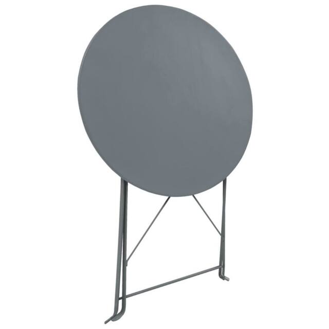 Berkfield Home 3 Piece Bistro Set Steel Grey - image 1