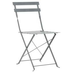 Berkfield Home 3 Piece Bistro Set Steel Grey - thumbnail 6
