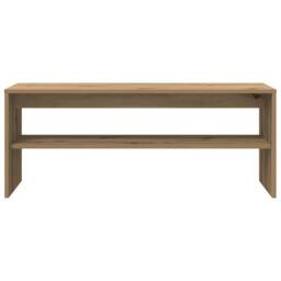 Berkfield Home TV Cabinet Artisan Oak 100x40x40 cm Engineered Wood in Brown - Size: 100 x 40 x 40 cm - thumbnail 5