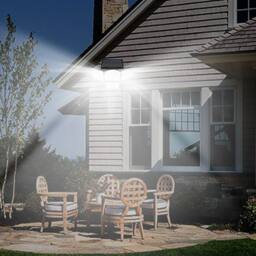 Havendro 346 LED Solar Power Motion Sensor Wall Light Outdoor Garden Lamp in Black - thumbnail 4