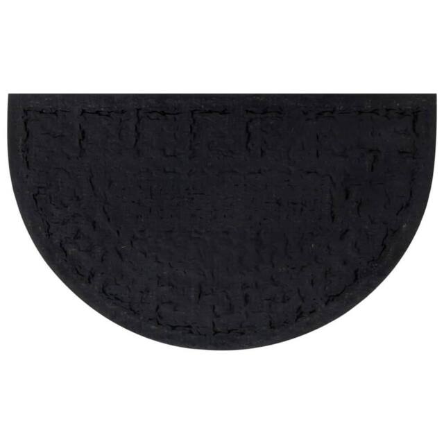 Berkfield Home Durable Door Mat Half Round 45x75 cm Rubber & Coir in Brown - image 1