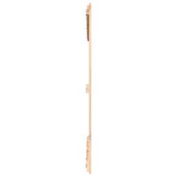 Berkfield Home Wall Headboard 159.5x3x110 cm Solid Wood Pine in Natural - thumbnail 5