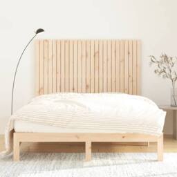 Berkfield Home Wall Headboard 159.5x3x110 cm Solid Wood Pine in Natural