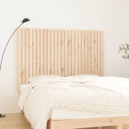 Berkfield Home Wall Headboard 159.5x3x110 cm Solid Wood Pine in Natural - thumbnail 2