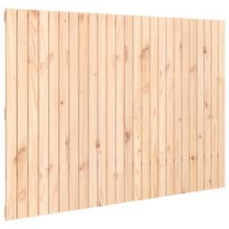 Berkfield Home Wall Headboard 159.5x3x110 cm Solid Wood Pine in Natural - thumbnail 3