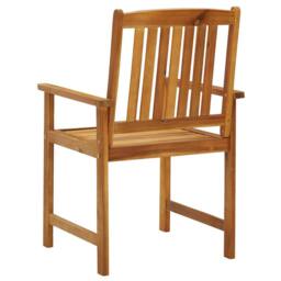 Berkfield Home Garden Chairs 8 pcs Solid Acacia Wood in Brown - thumbnail 3