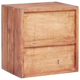 Berkfield Home Bedside Cabinet with 3 Drawers 35x25x35 cm Solid Reclaimed Wood in Brown - Size: 35 x 25 x 35 cm - thumbnail 5