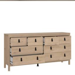 Wyld Haus Barcelona Natural Oak Double Dresser 8 Drawers - thumbnail 6