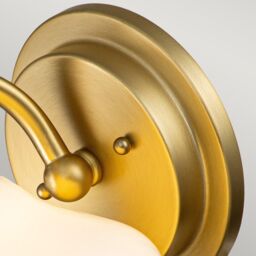 Netlighting Hinkley Ainsley Wall Lamp Brushed Brass IP44 in Yellow - thumbnail 5