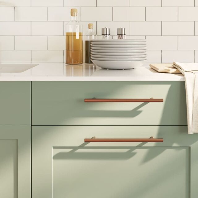 Berkfield Home Cabinet Handles 20 pcs Bronze 192 mm Stainless Steel in Brown - image 1