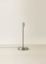 ValueLights Charlie Modern Stem Brushed Chrome Table Lamp Base in Metallic Silver - thumbnail 2