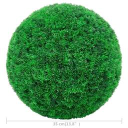 Berkfield Home Artificial Boxwood Balls 2 pcs 35 cm in Green - thumbnail 4