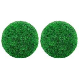 Berkfield Home Artificial Boxwood Balls 2 pcs 35 cm in Green - thumbnail 2