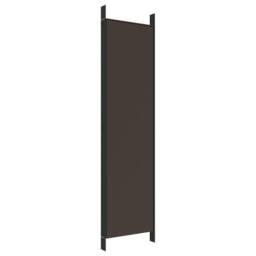 Berkfield Home 5-Panel Room Divider Brown 250x200 cm Fabric - thumbnail 6