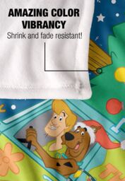 Warner Brothers Scooby Doo Oh Christmas Tree Van Silky Touch Super Soft Throw Blanket in White - thumbnail 4