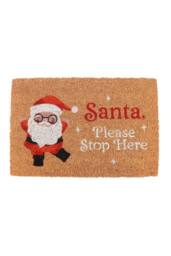 KDMD Festive Santa Claus Doormat - Warm Welcome for Christmas Entryway in Brown - Size: Medium - thumbnail 2