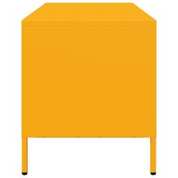 Berkfield Home TV Cabinet Mustard Yellow 101.5x39x43.5 cm Cold-rolled Steel - thumbnail 6