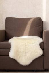 Nordvek Genuine Natural Sheepskin Rug Single - Small - Size: 90 cm x 60 cm - thumbnail 2