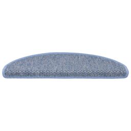 Berkfield Home Stair Mats Self-adhesive Sisal-Look 15 pcs 65x21x4 cm Blue - Size: Medium - thumbnail 4