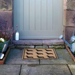 Artsy Mats Dachshund Doormat - Regular 60x40cm in Black - Size: 40 cm x 60 cm - thumbnail 5