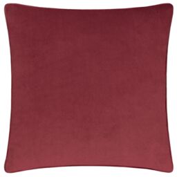 Furn Amor Eterno Velvet Piped Cushion in Red - Size: 45 cm x 45 cm - thumbnail 2