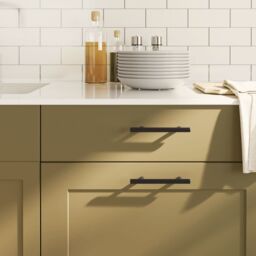 Berkfield Home Cabinet Handles 20 pcs Black 96 mm Stainless Steel