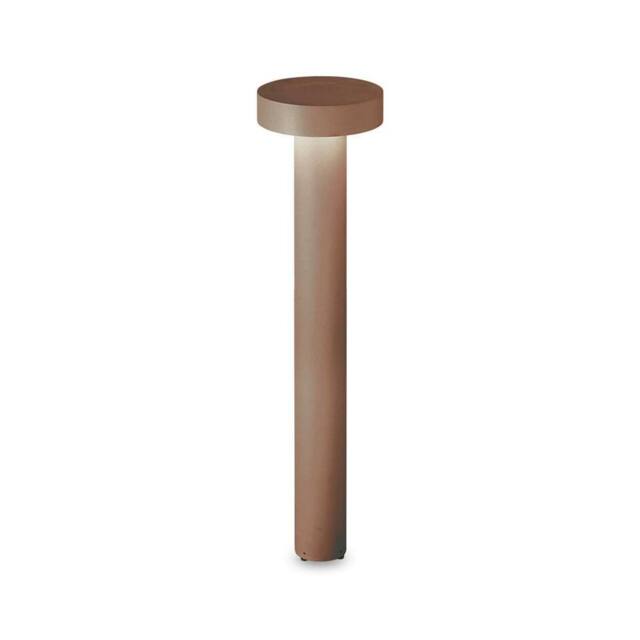 Netlighting Tesla 4 Light 80cm Outdoor Bollard Coffee IP44 in Brown