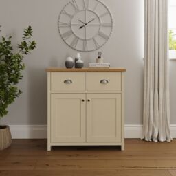 GFW Lancaster Compact Sideboard in Cream - thumbnail 1