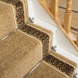 runrug Stair Runner Carpet for Staircases - Soft & Comfy, 9mm - 'Tribal' in Beige - Size: 60 cm x 600 cm - thumbnail 2