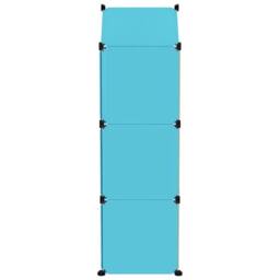 Berkfield Home Practical Cube Storage Cabinet for Kids with 8 Cubes Blue PP - thumbnail 4