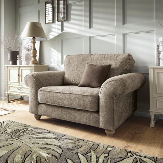 Abakus Direct Ingrid Collection Cuddle Chair in Taupe - image 1