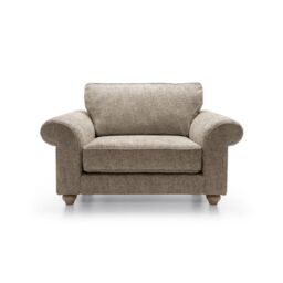 Abakus Direct Ingrid Collection Cuddle Chair in Taupe - thumbnail 2
